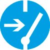 Знак M14 Отключить перед работой (пленка 200х200 мм)